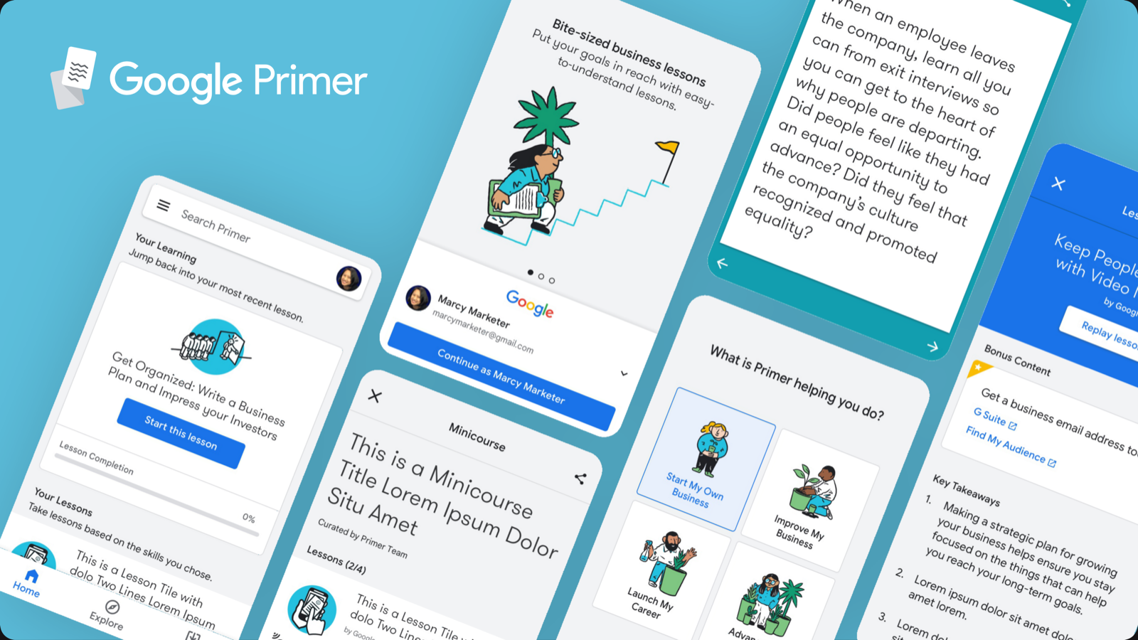 Google Primer — next project