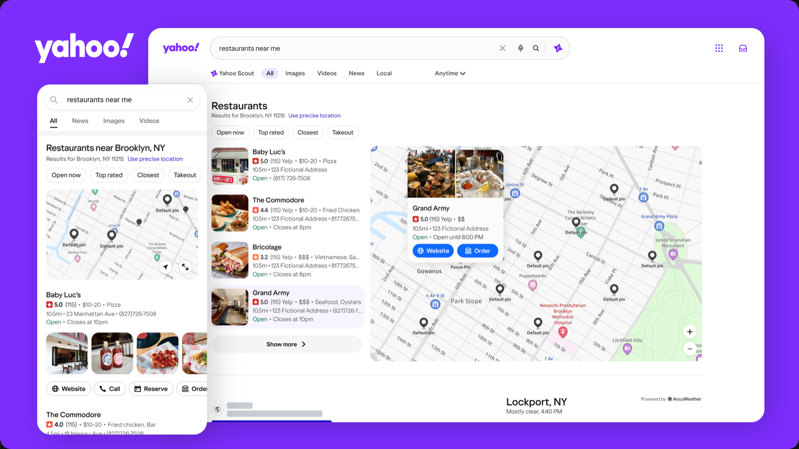 Yahoo Search — next project